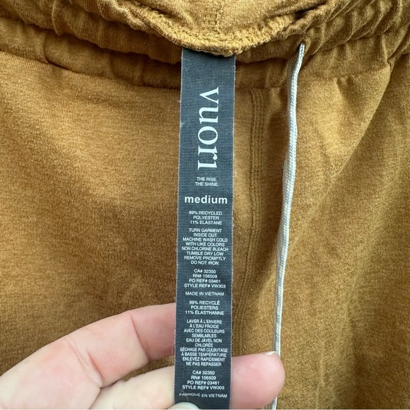 Vuori Pants Women's Medium Yellow Gold Dreamknit Performance Jogger - Picture 6 of 8